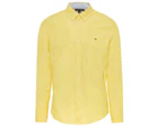 Tommy Hilfiger Men's City Long Sleeve Solid Oxford Shirt - Eureka Yellow