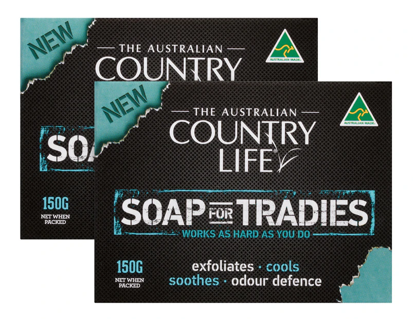 2 x Country Life Soap For Tradies 150g