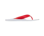 ARCHLINE Orthotic Thongs Arch Support Shoes Medical Footwear Flip Flops New - White/Red