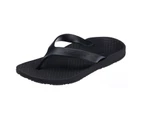 ARCHLINE Orthotic Thongs Arch Support Shoes Footwear Flip Flops Orthopedic - Black/Black - EUR 46