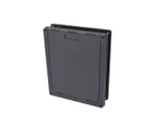 2 Way Lockable Pet Dog Cat Safe Security Brushy Flap Door - Black