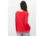 Joules Womens Vicky Knitted Sweater Jumper - Red