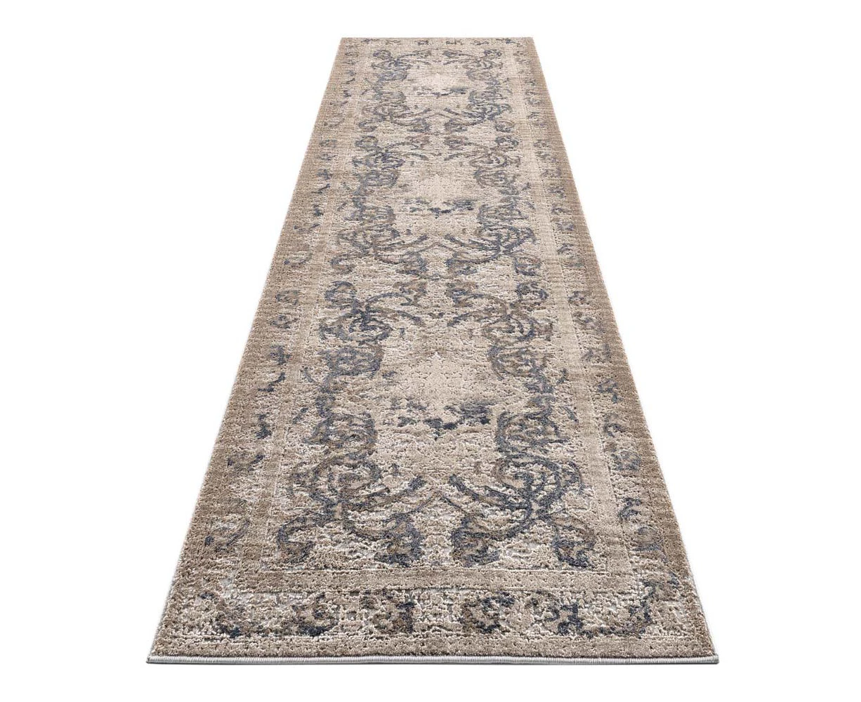 Saray Rugs - Envy Sculpted Contemporary Runner - 463 Grey 80X300 cm