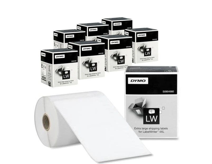 8 x Genuine Large Shipping Labels LW 4x6" (104x159mm) for DYMO Labelwriter 4XL/5XL