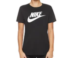 Nike Sportswear Women's Essential Icon Futura Tee / T-Shirt / Tshirt - Black