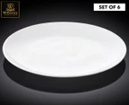 Set of 6 Wilmax England 23cm Olivia Dinner Plates - White