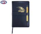 AFL Adelaide Crows Team Logo PU Leather Notebook & Pen