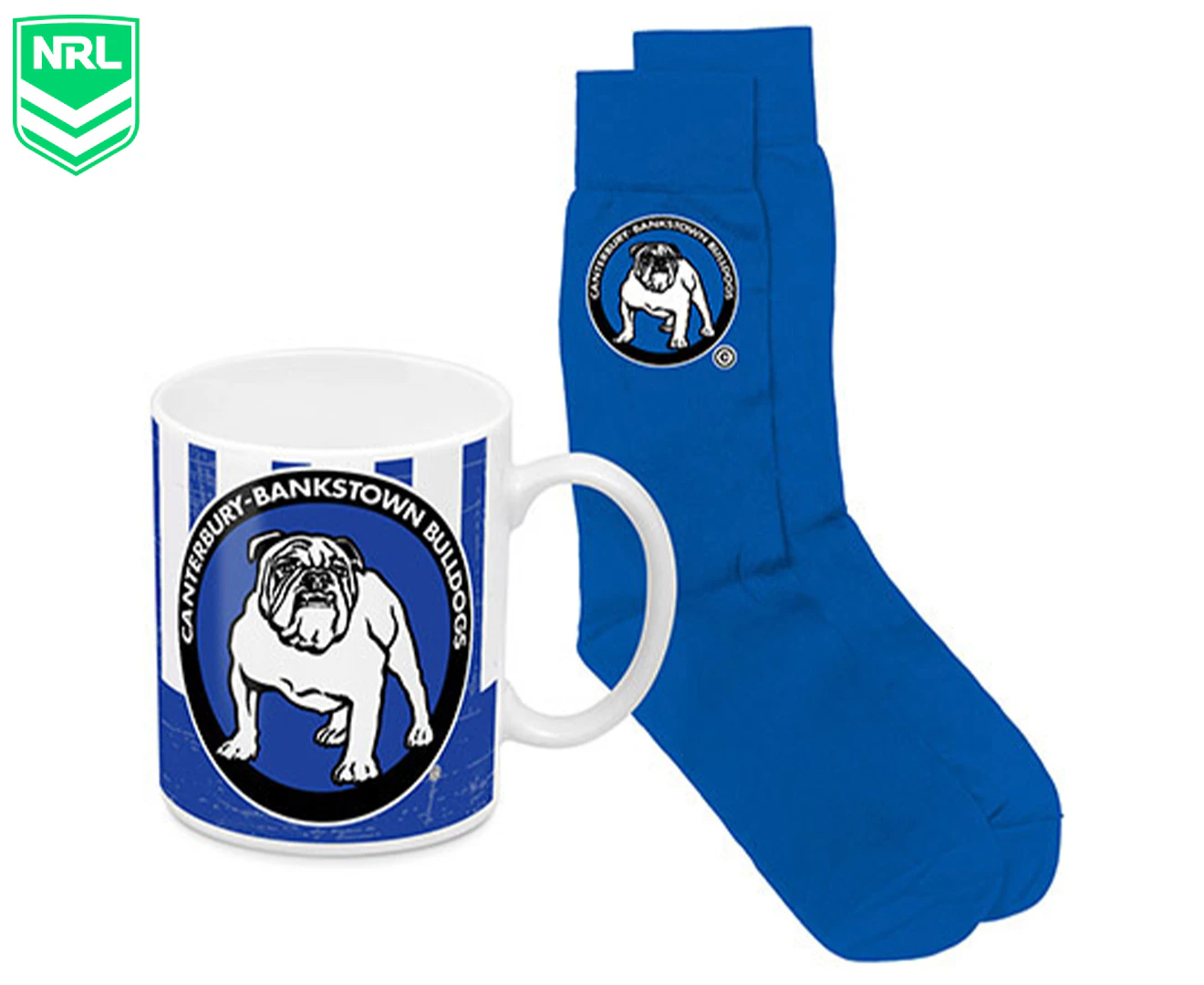 NRL Canterbury Bulldogs Heritage Mug & Socks Pack