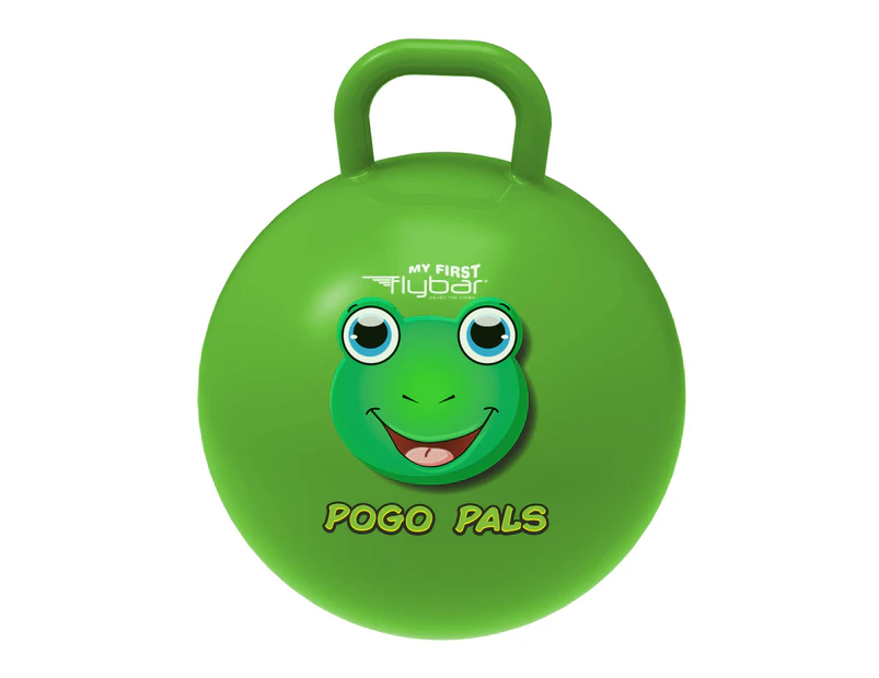 Flybar Pogo Pals Hopper Bounce Ball Outdoor Toy Game GREEN FROG