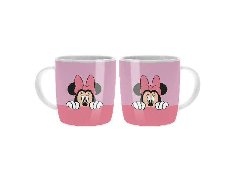 Disney Minnie Mouse Pink 400mL Barrel Coffee Mug Cup