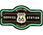 Man Cave Route 66 Service Station Rope LED Marquee Wall Sign Light 1
