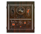 WINMAU PRO SFB Bristle Dart Board Set - Aboriginal Heritage Art Cabinet - 6 x Darts