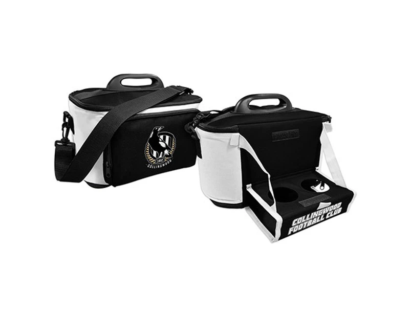 Collingwood Magpies AFL Lunch Cooler Bag With Drink Tray Table