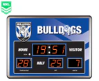 NRL Canterbury Bulldogs Glass Scoreboard LED Clock
