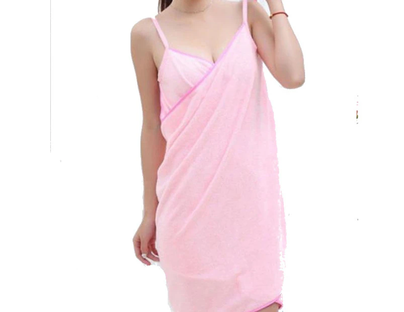 Pink Or Puple Bath Towel Dress Home Luxury Self Care Relaxation - Pink