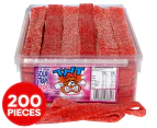 200pk TNT Sour Straps Strawberry 8g