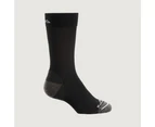 Kathmandu MerinoLINK Wool Soft Travel Light Men Women Socks - Cushioning  Unisex  Hiking Socks - Black