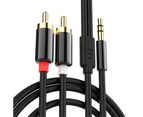 3 meter 3.5mm to 2RCA Audio Auxiliary Adapter Stereo Splitter Cable AUX RCA Y Cord for Smartphone Speakers Tablet HDTV MP3 Player