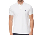 Polo Ralph Lauren Men's Custom Slim Fit Mesh Polo Shirt - White