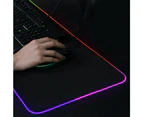 Rgb Led Non Slip Luminous Mouse Pad Keyboard Cover Base Computer Mat - Medium