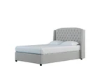 Titiana Fabric Bed Frame - Light Grey - Light Grey