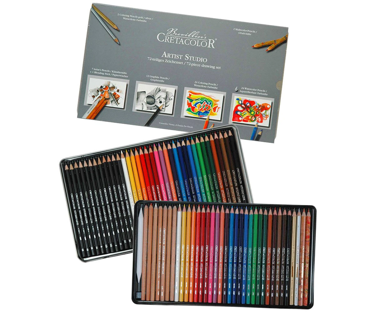 Cretacolor 72pcs Artist Studio Drawing & Sketching Art Set