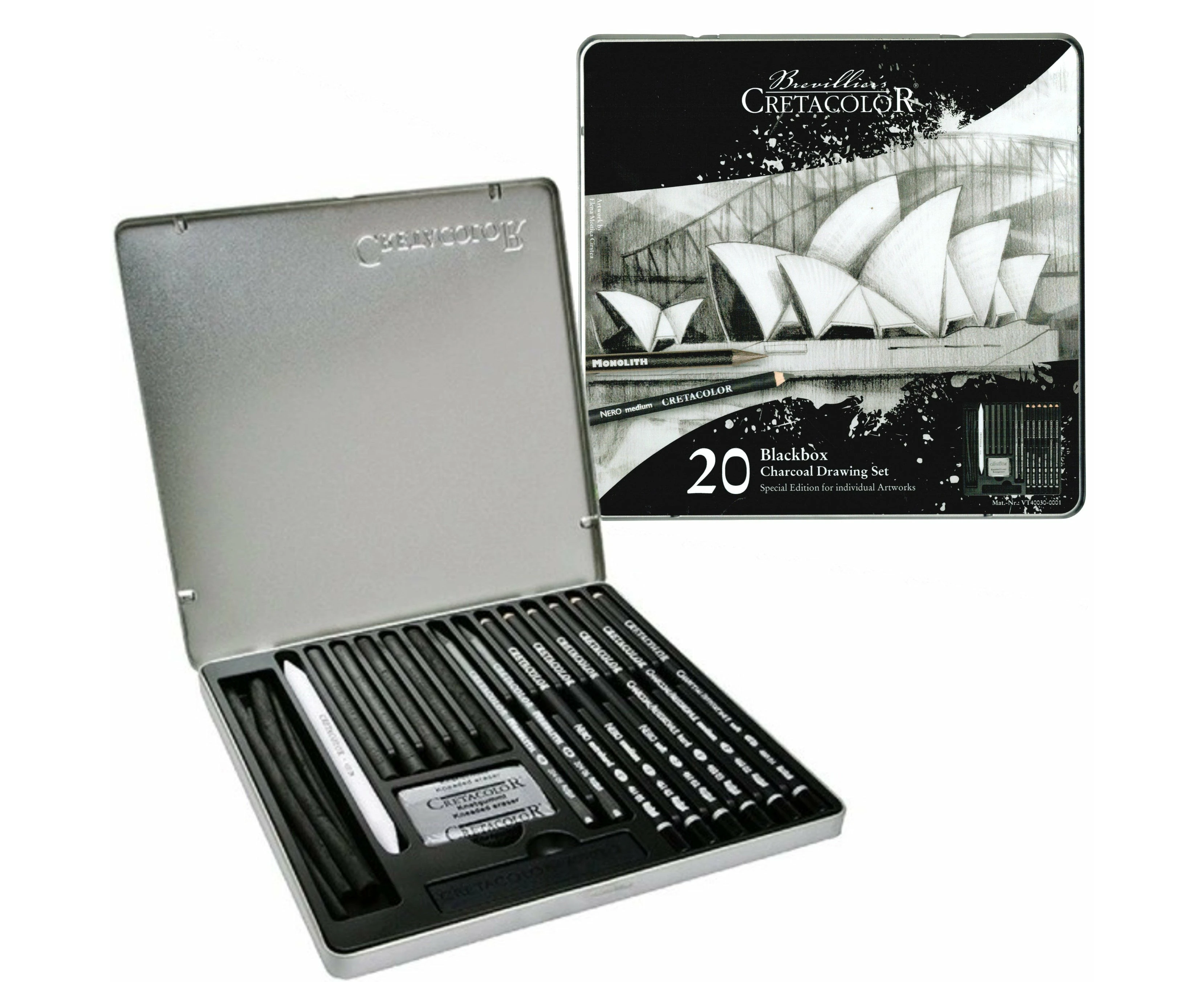 Cretacolor Opera House Black Box Sketching Set