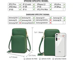 Strapsco Crossbody Phone Bag for Women Small Shoulder Bag Cell Phone Wallet Purses and Handbags with 14 Credit Card Slots-Darkgreen
