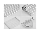 Bestier Foldable Sink Rack Mat Stainless Steel Wire Dish Drying Rack for Kitchen Sink Counter