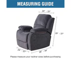 Bestier Recliner Stretch Sofa Slipcover Sofa Cover 4-Pieces Furniture Protector Couch Soft-New Navy