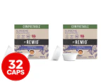2 x 16pk St Remio Lavazza A Modo Mio Supreme Compostable Coffee Capsules