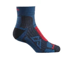 Kathmandu Zeolite Ergonomic Unisex Run Socks  Hiking Socks - Azure Blue/Black