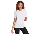 Kathmandu KMDCore Polypro Unisex Thermal Short Sleeve V Neck Base Layer Top v2  Women's  T-Shirt  Tops - White