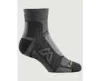 Kathmandu Zeolite Ergonomic Unisex Run Socks  Hiking Socks - Black Granite