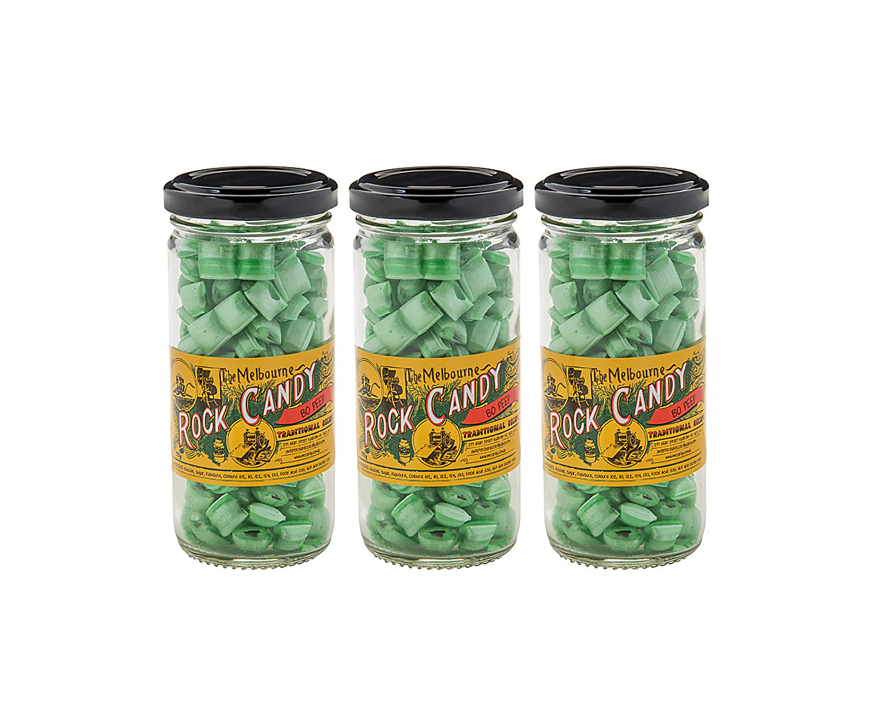 THE MELBOURNE ROCK CANDY BO PEEPS JAR 170G - 12 x Case