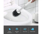 Dolanx Gravity Flip-Open TPR Toilet Bowl Brush