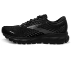 Brooks Women's Ghost 13 Road Wide Fit (D) Running Shoes - Black/Black