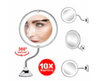 10XMagnifying Makeup Mirror With LED Light