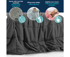 Dreamz Weighted Blanket Heavy Gravity Adults Deep Relax Adult 9KG Grey
