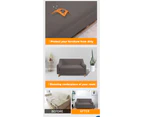 Couch Stretch Sofa Lounge Cover Protector Slipcover 2 Seater Chocolate
