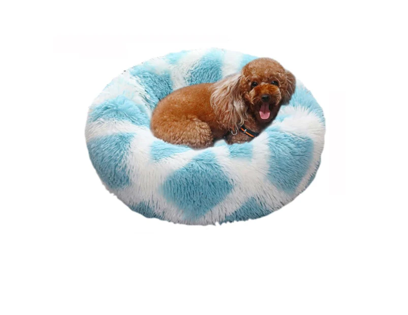 The Cloud Dog Bed Comfy Pet Nest - Blue White