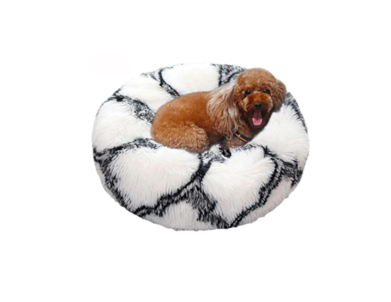 The Cloud Dog Bed Comfy Pet Nest - Black White