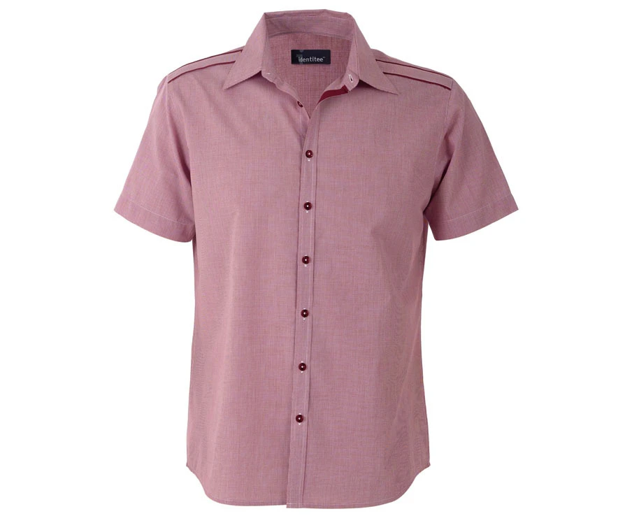 identitee Men's Havana S/S Shirt - Cherry