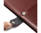 WIWU PU Leather Case Laptop Case Protect Sleeve Cover For Apple Macbook Air 13.3 Air 13.3 A1932/A2179-Brown 6