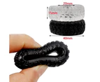 Two Pack Silicone Cock Rings Black Clear Delay Orgasm Men Sex Toys Set - Black