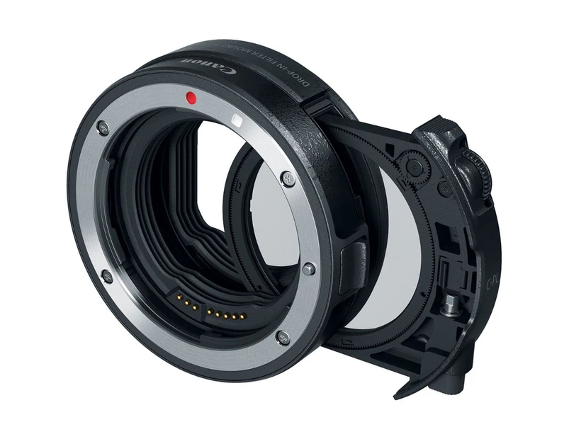 Canon EF - EOS R Drop In Filter Mount Adapter with CPL Filter - Black