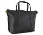 Fossil Skylar Leather Satchel Bag - Black