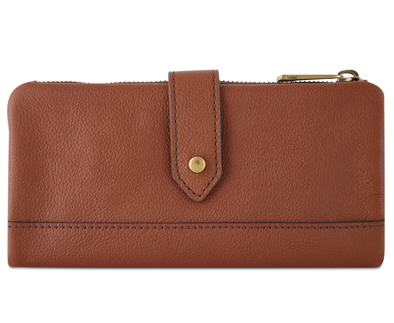 Fossil Lainie Leather Clutch Wallet - Medium Brown | Catch.co.nz