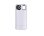Mobile Phone Case For Apple Devices With Led Fill Light - white-iphone 12