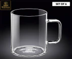 Set of 6 Wilmax 400mL Thermo Glass Cup